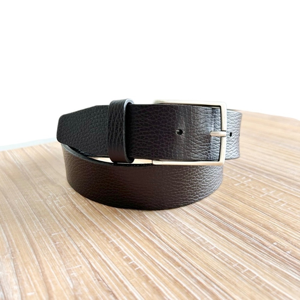 Allen Edmonds Mens Dark Brown Italian Calfskin Leather Belt 36 USA Made 17907